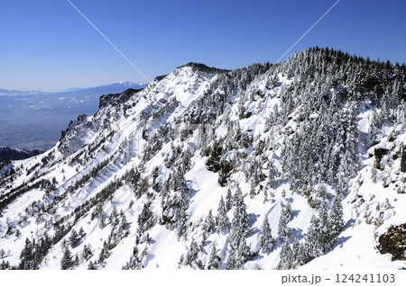 黒斑山稜線の雪景色・絶景 黒斑山稜線の雪景色・絶景 124241103