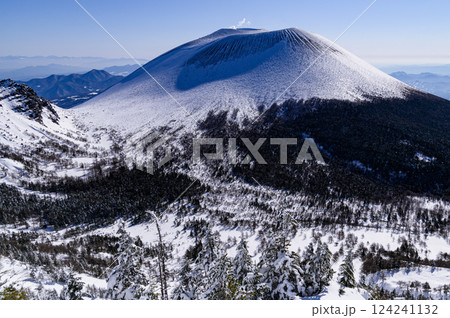 黒斑山から見る厳冬の浅間山（ガトーショコラ） 124241132