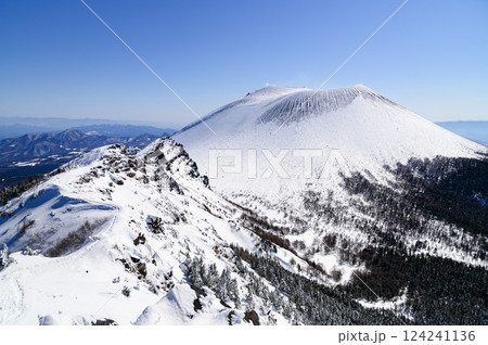 黒斑山から見る厳冬の浅間山（ガトーショコラ） 124241136