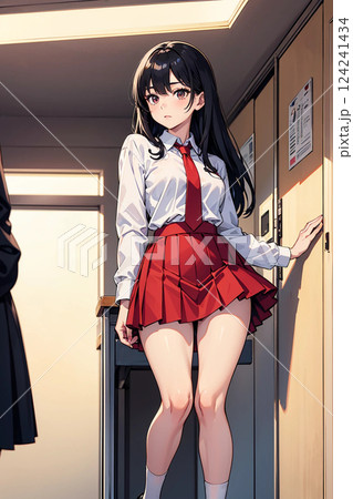 教室の女子高生 124241434