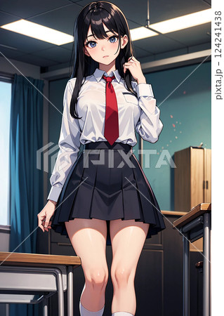 教室の女子高生 124241438