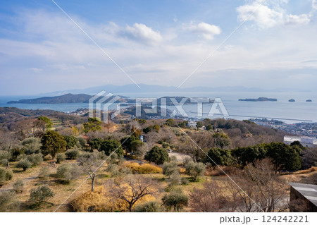 牛窓オリーブ園から見る瀬戸内海の風景 124242221