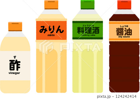 調味料ボトルのイラスト 調味料ボトルのイラスト 124242414