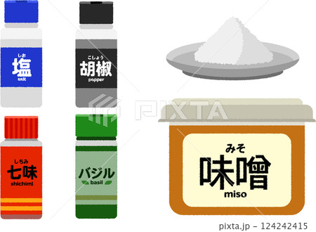 調味料のイラスト 124242415
