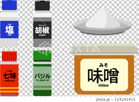 調味料のイラスト 124242415