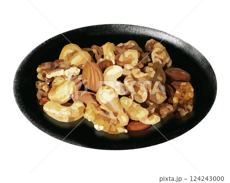 ミックスナッツ（黒皿付き） 124243000