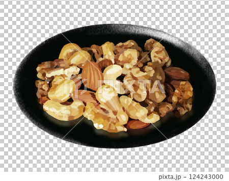 ミックスナッツ（黒皿付き） 124243000