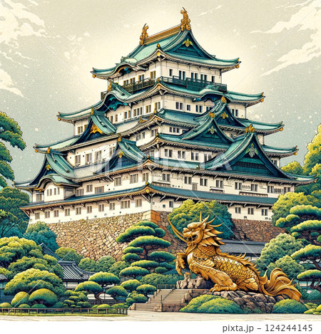天守閣のある風景 124244145