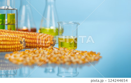 Biofuel with Plants industry lab researching for bio-aviation fuel (BAF) to be a sustainable aviation fuel (SAF) 124244654