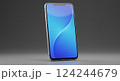 電源ボタンをつけたスマートフォン（スマホ） 124244679