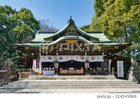 東京都杉並区　大宮八幡宮　拝殿　源頼義により建設 124245069