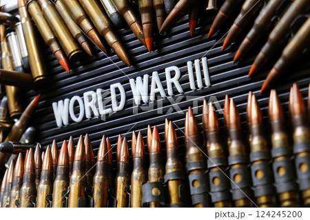 Concept image of World War III  124245200