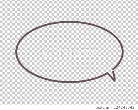 Simple oval speech bubble 2 (horizontal) Simple oval speech bubble 2 (horizontal) 124245342