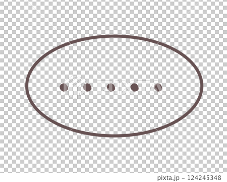 Simple oval silent frame (horizontal) 124245348