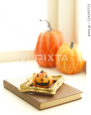 窓辺のハロウィンイメージ 窓辺のハロウィンイメージ 124245723