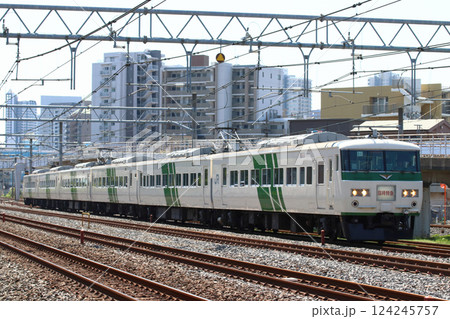 臨時特急あしかが大藤まつり号(185系電車) 臨時特急あしかが大藤まつり号(185系電車) 124245757