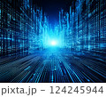 サイバー空間のイメージ背景 124245944