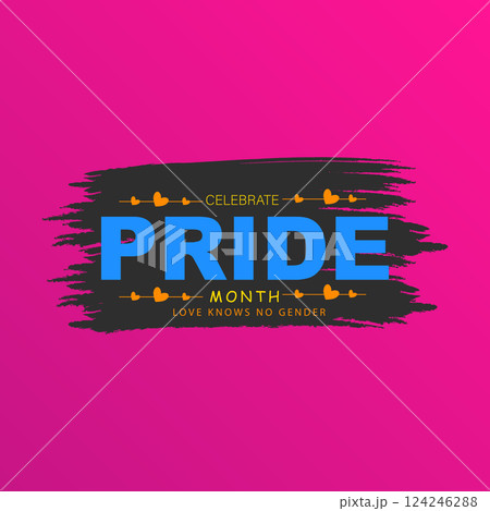 Celebrate Pride Month Love Knows No Gender Celebrate Pride Month Love Knows No Gender 124246288