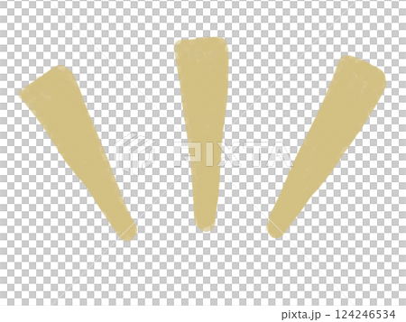 Simple hand-drawn manga style illustration (yellow) 124246534
