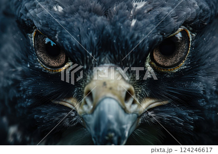 Peregrine Falcon Eye Close-Up: Symbol of Speed and Precision for Technology Branding Peregrine Falcon Eye Close-Up: Symbol of Speed and Precision for Technology Branding 124246617