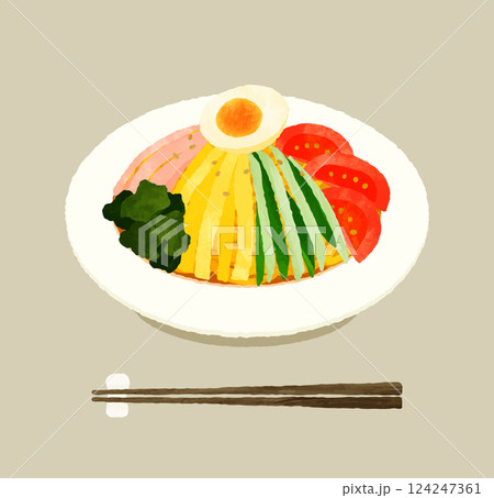 冷やし中華 冷やし中華 124247361