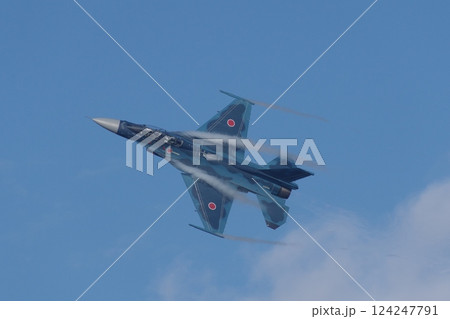 航空祭で機動飛行を行う航空自衛隊 飛行開発実験団のF-2B 124247791