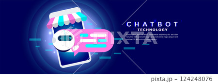 AI Chatbot Innovation in a Futuristic Digital World 124248076