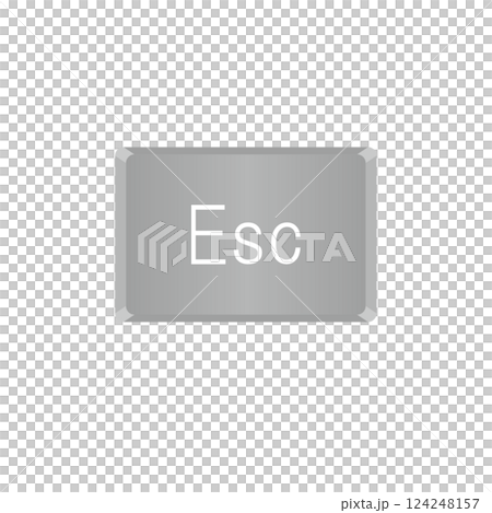 Transparent background Esc key_1 124248157