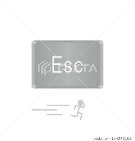 透明背景のEscキー_4 124248162