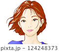 泣き笑いの女の子 124248373