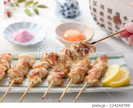 焼き鳥　（ ぼんじり ）塩味 124248799