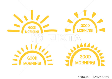 Hand Drawn Suns 124248869