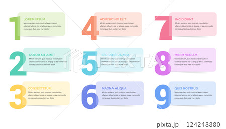 Numbers with Place for Text Numbers with Place for Text 124248880