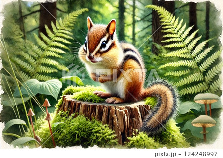 シマリス シマリス 124248997