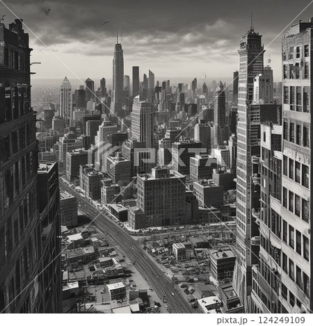 ダウンタウンの街並み ダウンタウンの街並み 124249109