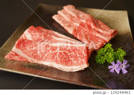 黒毛和牛赤身スライス 黒毛和牛赤身スライス 124249461