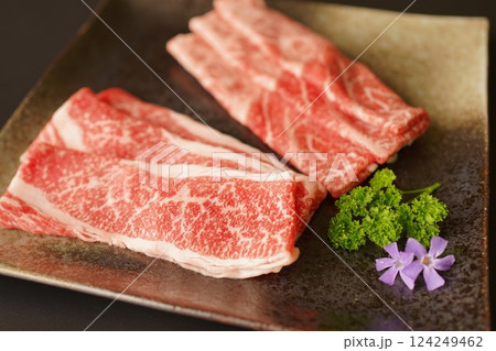 黒毛和牛赤身スライス 124249462