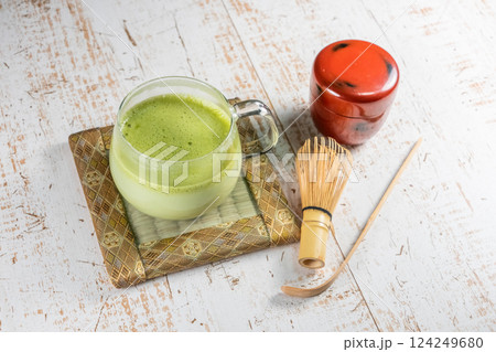 抹茶ラテ green tea Latee 抹茶ラテ green tea Latee 124249680