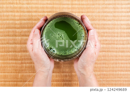 抹茶ラテ green tea Latee 抹茶ラテ green tea Latee 124249689