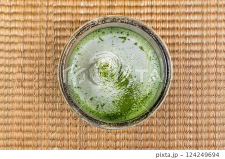 抹茶ラテ green tea Latee 124249694