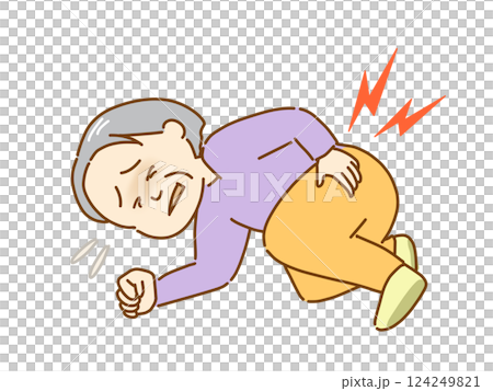 Elderly people falling, broken bones, osteoporosis 124249821