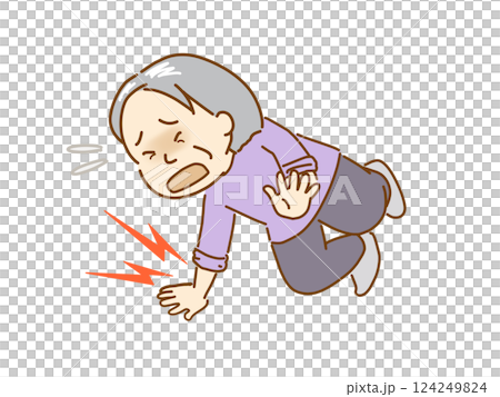 Elderly people falling, broken bones, osteoporosis 124249824