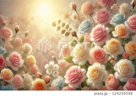 バラの花 124250598