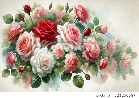 バラの花 124250687