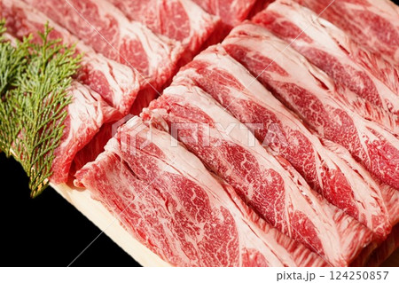 黒毛和牛切落しスライス肉 124250857