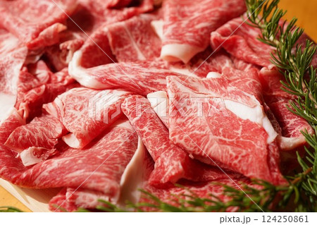 黒毛和牛切落しスライス肉 124250861