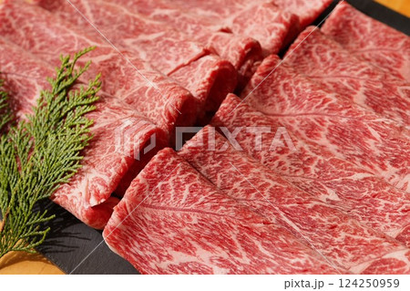 和牛赤身スライス肉 124250959