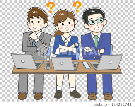 三人商務會議討論_問題解決討論 124251741