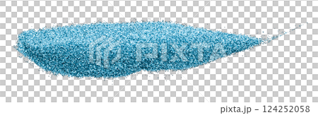 Light blue glitter powder, isolated on transparent background. Light blue glitter powder, isolated on transparent background. 124252058