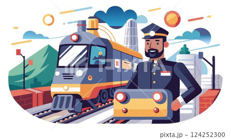 Follows train schedules and routes, adhering to regulations and safety protocols. 124252300